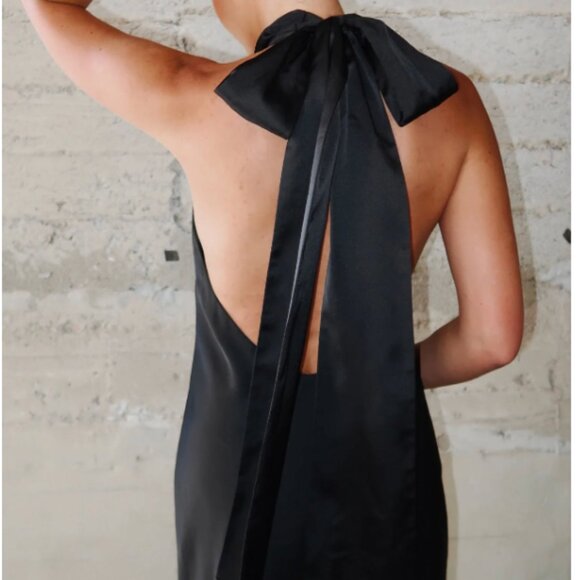 NEW Show Me Your Mumu Lisa Maxi Dress Size Small Black - Picture 4 of 5